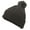 Graphite, variant on Cable Knit Pom-Pom Beanie