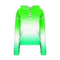 thumbnail image 4 of WXLWZYWL Womens Hoodies Pullover Button Up Long Sleeve Gradient Hooded Sweatshirts Tops with Pocket Trendy Clothing 2024, 4 of 5