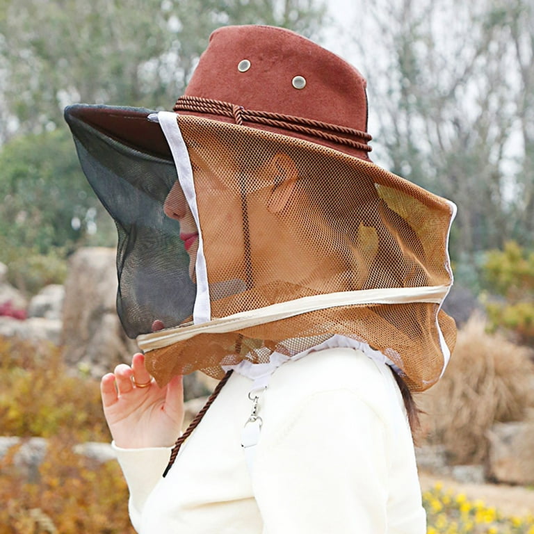Herrnalise Fashion Men Women Farmer Bee Guard Cap Protection Cap Farm Hat  Cowboy Mask 