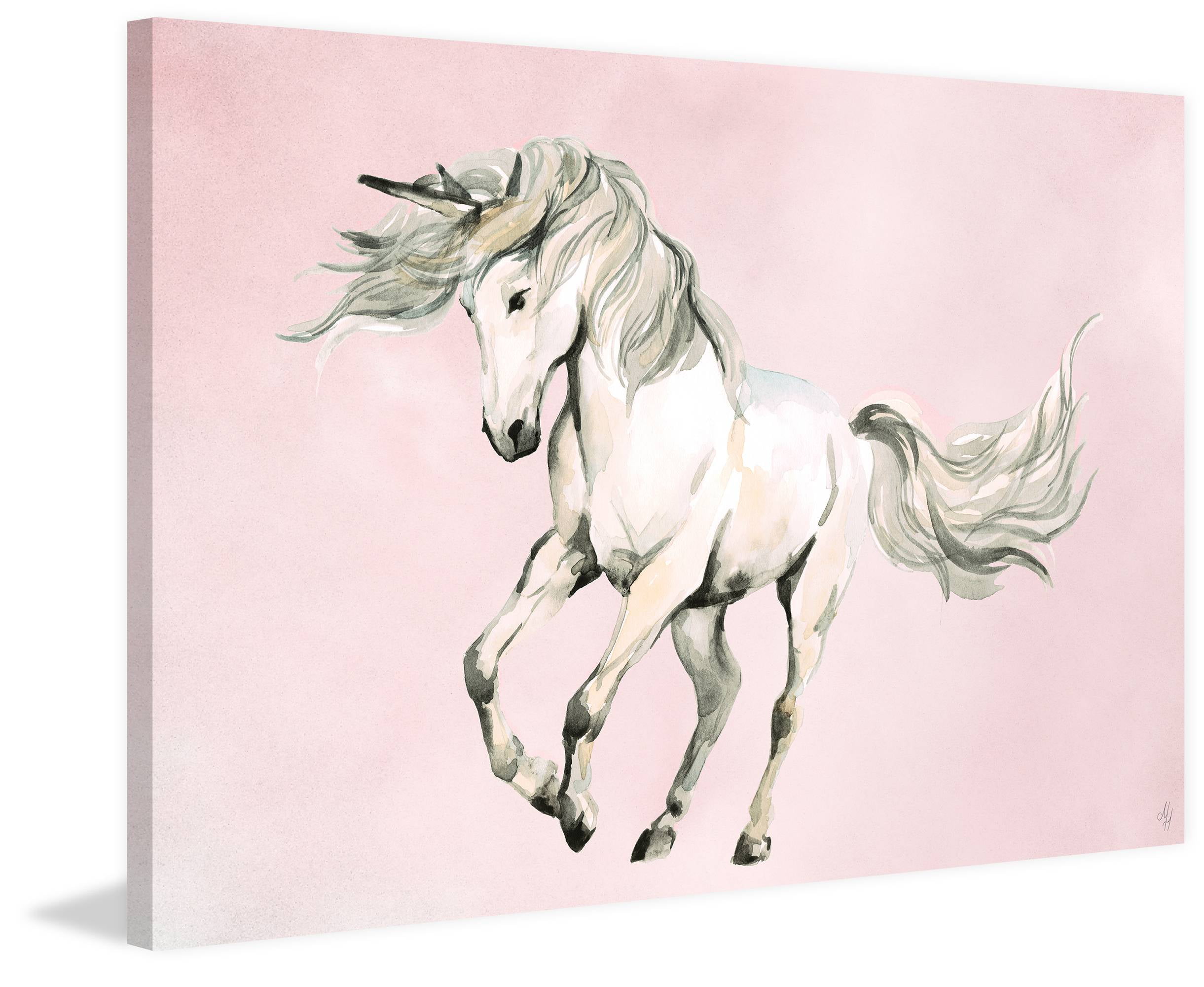 Marmont Hill Classic Beauty Unicorn Canvas Wall Art