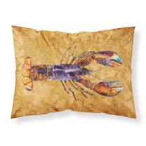 Carolines Treasures 8716PILLOWCASE Lobster Fabric Standard Pillowcase Standard multicolor