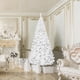 thumbnail image 4 of Costway Árbol de Navidad 2,4m Base Metálica PVC Abeto Artificial Blanco, 4 of 7