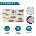 thumbnail image 6 of Sage Green Boho Placemats Set of 6, Geometric Bohemian Color Block Placemats for Dining Table, Place Mats for Kitchen Tabletop, Waterproof Wipeable Dining Table Mats Set, 6 of 9