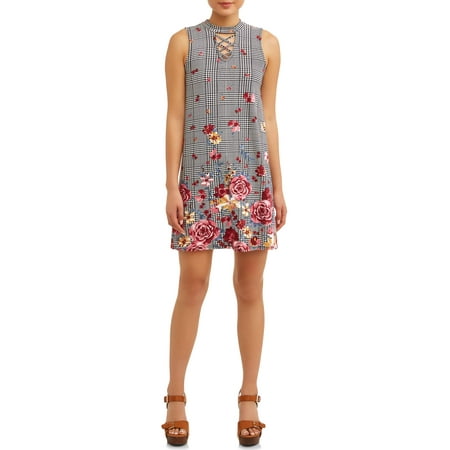 Juniors' Yummy Swing Dress with Caging