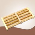thumbnail image 4 of Natural Wooden Five-row Foot Massager Foot Massager Massage Wheel, 4 of 4