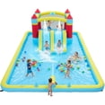 thumbnail image 4 of Memoryfield Inflatable Bounce House for Kids 3-12, 15x11 FT 7-in-1 Wet Dry Water Slide with 450W Blower, Indoor Outdoor Jumping Castle for Backyard Party, 4 of 8