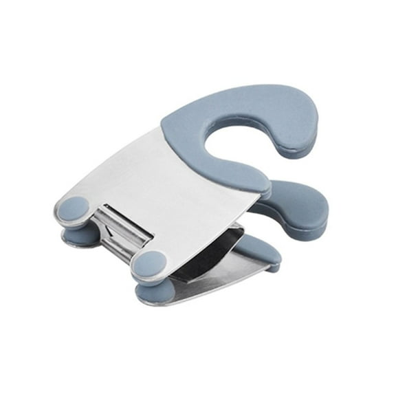 Stainless Steel Pot Side Clamp - Heat Resistant Spoon Holder with Anti Scald Grip for Cooking Serving & Kitchen Safety