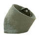 thumbnail image 4 of Babero, paño para eructar, cómodo, triangular, de algodón, agradable para la piel, bandana, babero antibabas, unisex, para bebés, babeo, dentición, ni Verde oscuro, 4 of 8