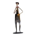 thumbnail image 1 of GUOOL Iron Music Man Statue Model Desktop Ornament Musical Instrument Figurine Artwork Saxophone Player, 1 of 9
