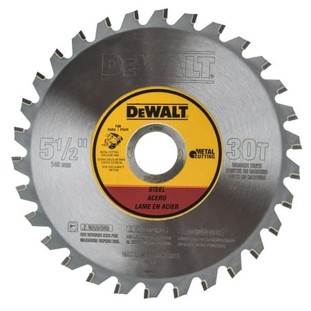 UPC: 0885911291521 | DeWalt Metal Cutting Saw Blades  5 1/2 in  30 Teeth – 1 EA (115-DWA7770)