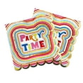 thumbnail image 1 of Packed Party 20 Ct. Serviettes de table 'Party Time' avec des accents de feuille d'or, 1 of 2