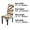 Khaki, Brown, variant on Unique Bargains Elastic Short Dining Room Chair Covers Set of 4, Khaki and Brown