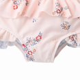 thumbnail image 6 of Toddler Girls Ruffled Swimsuits Two-Pieces Floral Bathing Suits Crop Top And Bikini Bottoms Swimwear Dot Kids Sunsuit Tankini Suit 1-6T, 6 of 6