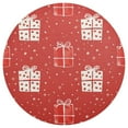 thumbnail image 3 of Ryvnso Christmas Gift Round Plate Mats Dining Table Placemat Set of 4 for Holiday Decoration, 3 of 7