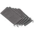 thumbnail image 1 of Unique Bargains 17x8cm Microfiber Pouch, 5Pcs Soft Storage Drawstring Gift Bag, Gray, 1 of 5