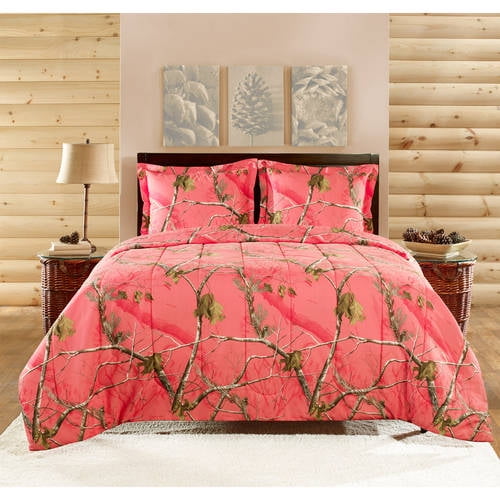 Realtree Camo Comforter Set, Realtree Pink Camo Bedding Queen