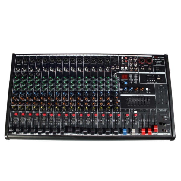 Mezcladora PROSOUND PAMX-16FXAUX 16 canales BT USB MP3