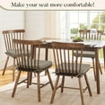 thumbnail image 5 of Chair Cushions for Dining Chairs 4 Pack, Kitchen Chair Cushions with Ties and Non Slip Backing, 16 x 16 inches Chair Pads for Dining Chairs (Khaki), 5 of 11