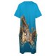 thumbnail image 4 of Vestido de león y pez flotando sobre fondo azul para mujer, holgado, con bolsillo, para fiesta y graduación., 4 of 6