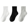 thumbnail image 2 of Hipattires Socks for Kids Boys Winter Comfort Beige Cotton Crew Girls 3 Pairs Socks, 2 of 9