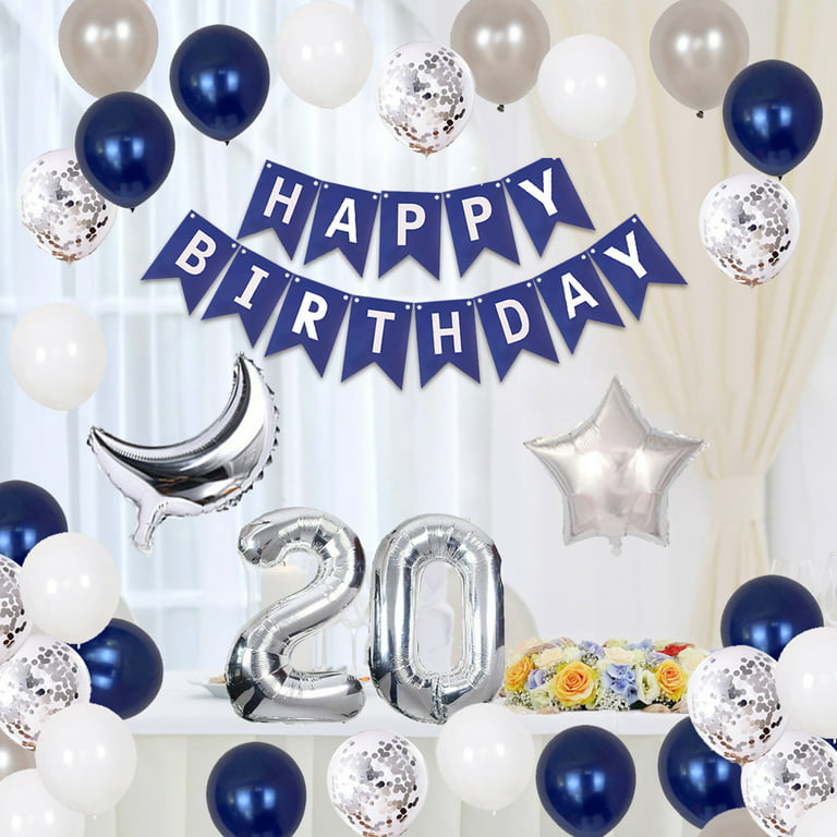 Ballons 20 ans Happy 20th 33cm 6pcs - Partywinkel