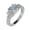 K-Silver, variant on Rinsvye Ring Heart Grain Titanium Rings for Teen Ring Three Layer Set Vintage Ring Wood Couple Ring Steel Open Ring Rings