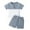 Blue, variant on YunPes Baby Boy Summer Outfits Henley Shirt Soft Pocket Short Sleeve Tops & Shorts Sets Toddler 3 6 12 18 Months 2T Clothes