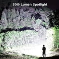 thumbnail image 4 of P70 LED Rechargeable Flashlight 25W 3000 Lumens with USB Output & Battery Indicator, Waterproof Handheld Spotlight with 360° Adjustable Stand for Camping, Hiking, Cycling, Fishing and Emergency Use, 4 of 10
