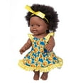 thumbnail image 1 of XWSHYW Juguetes para Niños Juguete Negro Rizado Lindo Del Bebé Del Vinilo de Los 35Cm Del Bebé Negro Negro, 1 of 3
