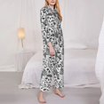 thumbnail image 5 of Wukai Fall Forest Print Women's Pajama Set - Soft Long Sleeve Sleepwear for Comfort and Style-XX-Large, 5 of 9