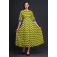 thumbnail image 2 of Bimba Robe Chemise Mi-Mollet à Manches Retroussables Imprimé Géométrique pour Femmes - Moyen, 2 of 5