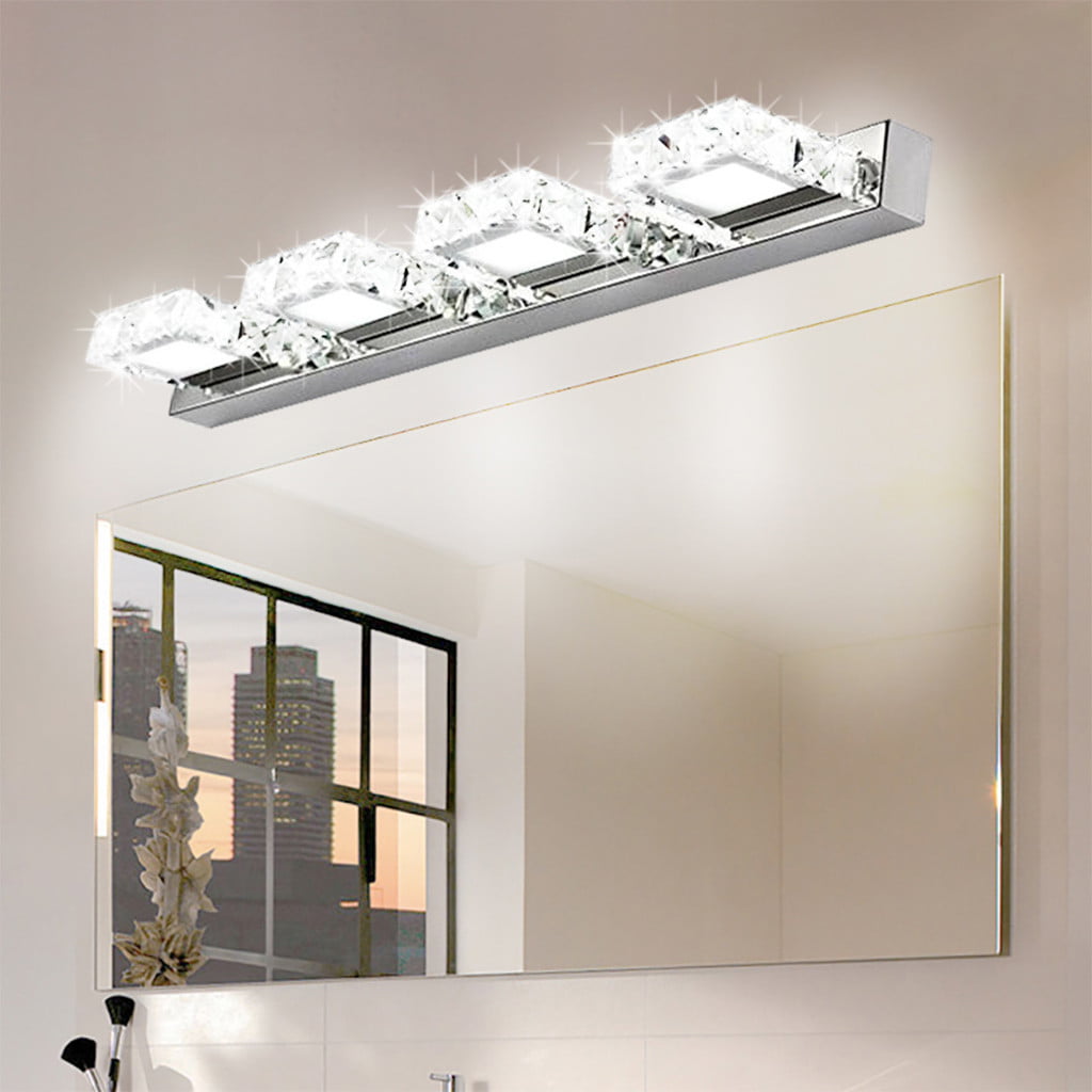 Details about   K9 Crystal LED Wall Sconce Vanity Light Fixture Bathroom Mirror Front Lamp Hotel 
