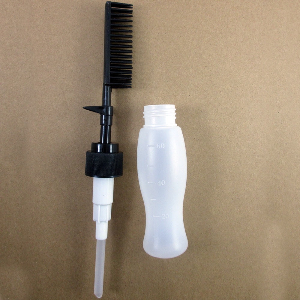 3pcs Comb Applicator Bottle Hair Color Brush Applicator Hair Dye Bottle