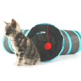 Cute Cat Tunnel Tube Collapsible Yshape Tunnels Toy for Indoor Cats