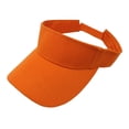 thumbnail image 1 of 12 Pack Sun Visor Adjustable Cap Hat Athletic Wear - One Dozen (Orange), 1 of 2