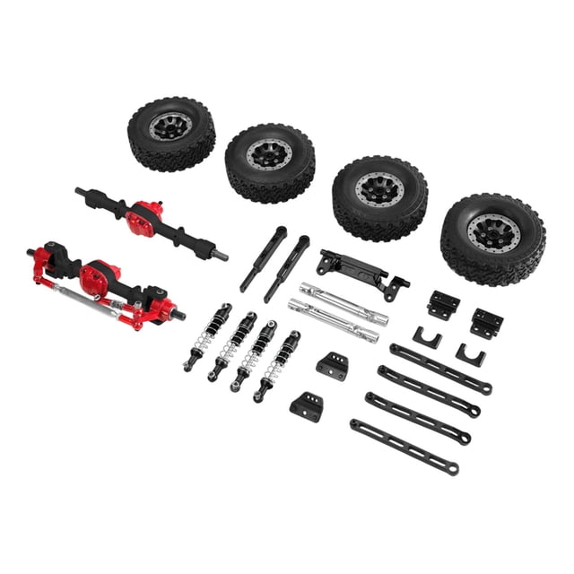 Kit de actualización para coche RC, repuestos, ruedas, accesorios, coche de control remoto Negro