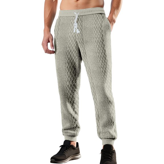 sususu Sweatpants For Men Tall,Men's Casual Trousers Lightweight Streetwear Versatile Sporty Design Fashionable Leisure Bottoms Everyday Wear Comfortable,Khaki,XXL