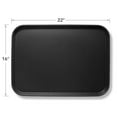 thumbnail image 5 of Jubilee 16" x 22" Restaurant Serving Trays (Set of 2), Black - NSF Rectangular Food Service Trays, 5 of 6