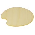 thumbnail image 1 of Package of 1, Large 12" X 7" X 1/4" Baltic Birch Plywood Painters Palette Wood Cutout For Art & Craft Project, Made in USA, 1 of 1