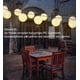 thumbnail image 4 of Guirnalda solar para exteriores, 8 modos, 40 luces LED para exteriores, impermeable, decorativa, para jardín, fiesta, Navidad, jardín, patio, blanco cálido, 4 of 5