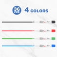 thumbnail image 2 of Comix Dry Erase Marker Chisel Tip, Low Odor Non Toxic,36 Bulk 4 Assorted Colors, 2 of 7