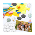 thumbnail image 3 of 48 Sets Craft Fridge Magnet Glass Ceramic Magnet with Adhesive Backing And Transparent Clear Glass Dome Cabochons, 3 of 7
