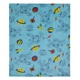 thumbnail image 6 of Disney Toy Story Aqua, Lime and Orange Buzz Lightyear Baby Blanket, 6 of 7