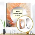 thumbnail image 3 of Designart "Blush And Ivory Seashore Coral Mosaic VII" coastal coral under water Square Mirror Wall Decor Coastal - Large Cream Square Bathroom Mirror - Square Printed Wall Mirror Art, 3 of 5