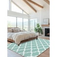 thumbnail image 2 of Turquoise Morocco Area Rug for Bedroom 2.7x5 Ft Trellis Cyan Geometric Abstract Super Soft fuzzy Throw Rug Non-Slip Fluffy Plush Indoor Floor Carpet for Living Room Nursery Home Decor, 2 of 8