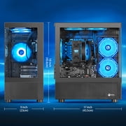 Ningmei Lumishore Gaming PC AMD Ryzen 5 5600GT 16GB RAM 1TB SSD WiFi PC Gaming Black