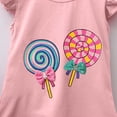thumbnail image 5 of Amidoa Girls 2 Piece Outfits Summer Clothes Short Sleeve Soft T Shirts and Casual Shorts Kids Clothing Sets Pink Size 4T, 5 of 5