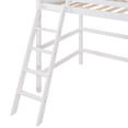 thumbnail image 4 of Solid Wood Twin Size loft Bed with Ladder for Kids Teens (White), 4 of 7