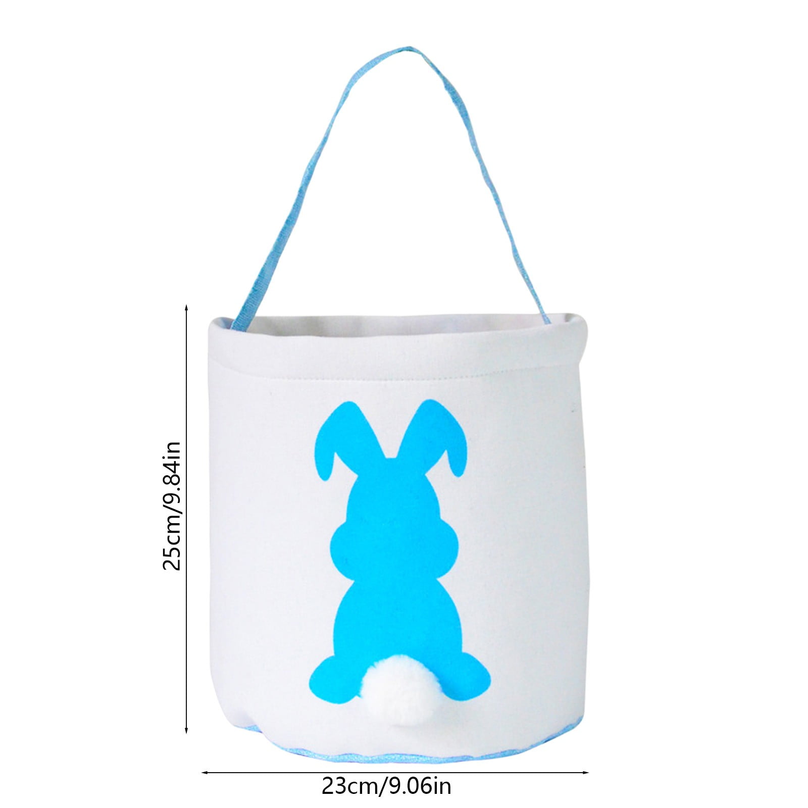 Lunxisen 3 Pcs Easter Decor Rabbits Tassel Bag Easter Egg Storage Tote for Holiday Party Gift Basket Organizer