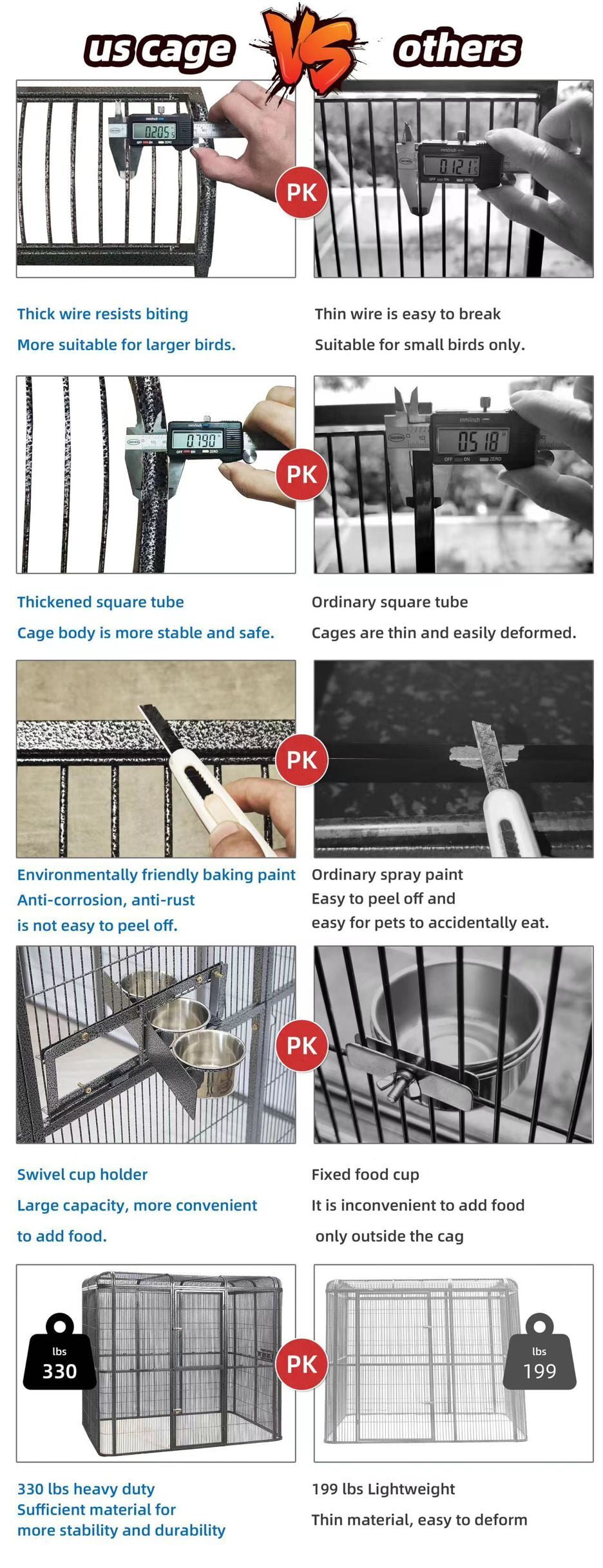 Seny Huge Walk-in Bird Aviary Cage Parrot Macaw Reptile Dog 79Hx86Wx62D Flight Cage